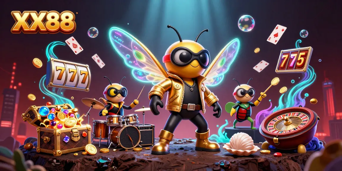 Experience exhilarating gameplay at XX88 with vibrant casino elements and energetic characters.